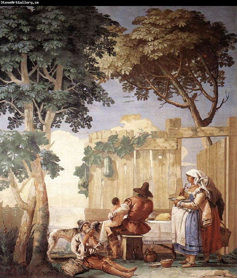 TIEPOLO, Giovanni Domenico Family Meal  kjh